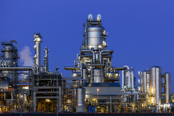 chemical industry at night