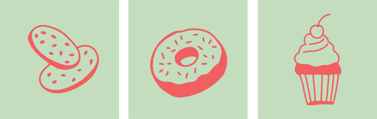 Coffee drawing, engraving, ink, line art, vector	
