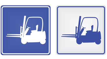 Loading zone sign. vector illustration