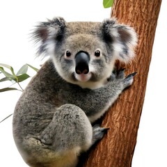 Obraz premium Adorable Koala Bear on a Tree Branch: Australian Wildlife Photography