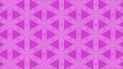 Geometric pattern with pink triangles and lines creating a vibrant design