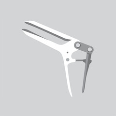 Medical instrument for gynecology and pediatrics.  Precision medical device with a sleek white design.  This instrument is essential for examinations in gynecology and pediatrics.