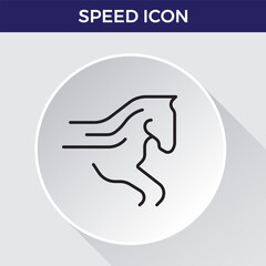 Running Speed Icon Set. Dynamic icons capturing the essence of motion, sprinting, and velocity for fitness apps, sports branding, and training materials.