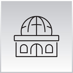 Buildings Linear icon collection. Editable stroke. Vector illustration.