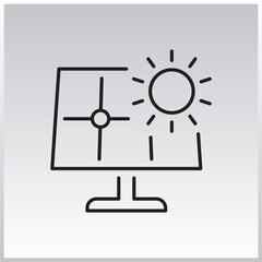 Solar Energy icon, Renewable Resources, Eco-Friendly Solutions, and Green Technology Initiatives.