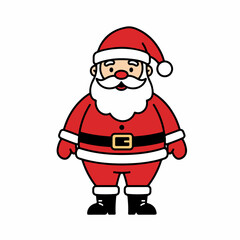 Jolly Santa Claus illustration for Christmas cards and festive designs. This cheerful Santa Claus image is perfect for holiday greetings, adding joy to winter celebrations.