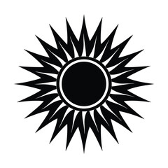 sun icon vector illustration