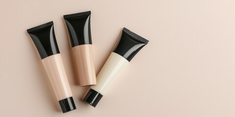 Obraz premium Face primer tubes with smooth finish design