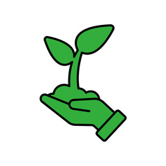 Icon a ecology, isolated against a clean background.