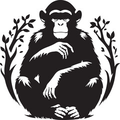 chimpanzee vector