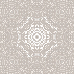 Mandala background. Ethnicity ornament. Ethnic style. Elements for invitation card. Oriental lace circular pattern, texture, tiled. Arabic, Islamic, moroccan, asian, indian native african motifs.