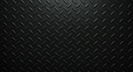 Black Diamond Plate Texture Industrial Metal Background