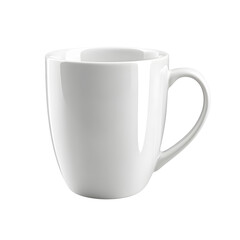 Obraz premium Blank White Ceramic Mug, Coffee Cup, Drinkware, Porcelain, Kitchenware, Beverage, Tea, Vessel, Handl