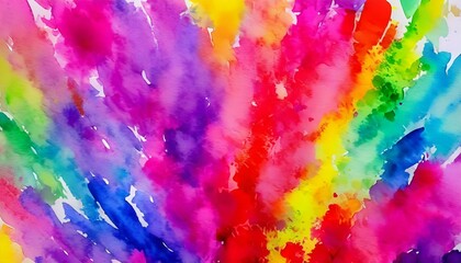 illustration de peinture abstraite colorée