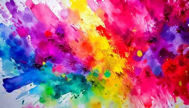 illustration de peinture abstraite color&eacute;e