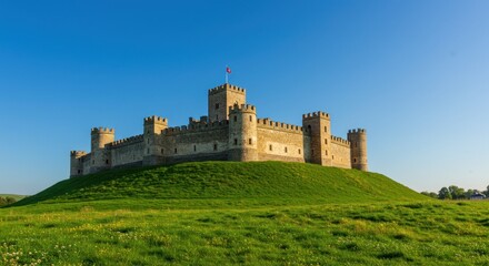 Imposing castle graces verdant hilltop