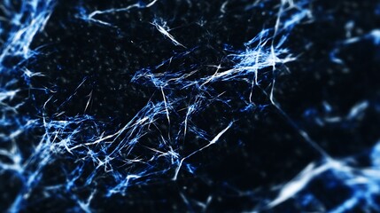 Fractured light streaks against a dark background