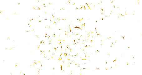 Colorful Confetti against a White Background Tranparent BG Confeti. Confetti partical isolated...