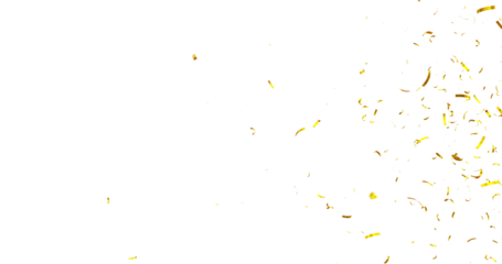 Colorful Confetti against a White Background Tranparent BG Confeti. Confetti partical isolated background. 3d Rendering Transparent Confetti.