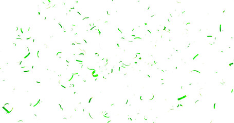 Colorful Confetti against a White Background Tranparent BG Confeti. Confetti partical isolated background. 3d Rendering Transparent Confetti.