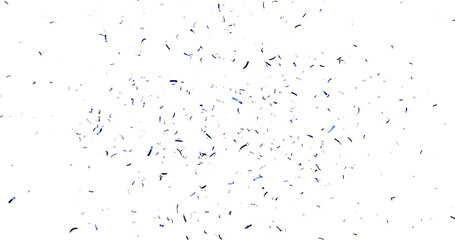 Colorful Confetti against a White Background Tranparent BG Confeti. Confetti partical isolated background. 3d Rendering Transparent Confetti.