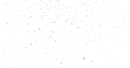 Colorful Confetti against a White Background Tranparent BG Confeti. Confetti partical isolated background. 3d Rendering Transparent Confetti.
