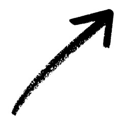 Isolated grunge arrow direction element