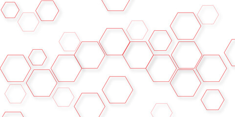 Geometric abstract hexagon technology background.. Abstract honeycomb background.. Vector illustration of hexagons pattern, Creative idea for medical technology or science design.