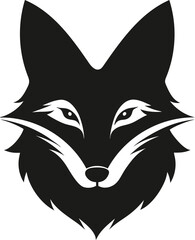 Fox Head Illustration, fox head vector, wolf head vector