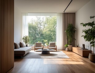 Fototapeta premium modern minimalist living room