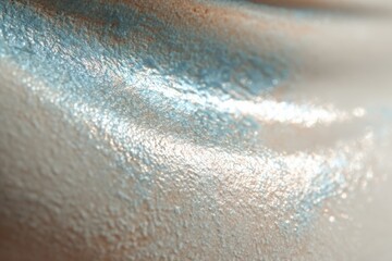 Intricate close-up of smooth ceramic glaze showcasing glimmers and abstract texture illuminated by soft light reflections