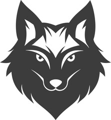 fox head vector, wolf head vector
