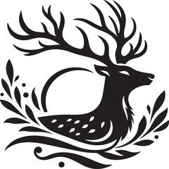 deer vector sihouette