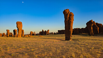 Ennedi Massif at sunset 