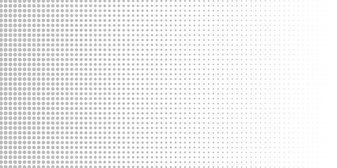 Dotted gradient vector illustration, white and black halftone background, horizontal seamless dotted lines, monochrome dots texture backdrop, retro effect. modern