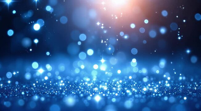 Sparkling Blue Glitter Background Perfect for Festive Events Celebrations and Holiday Presentations