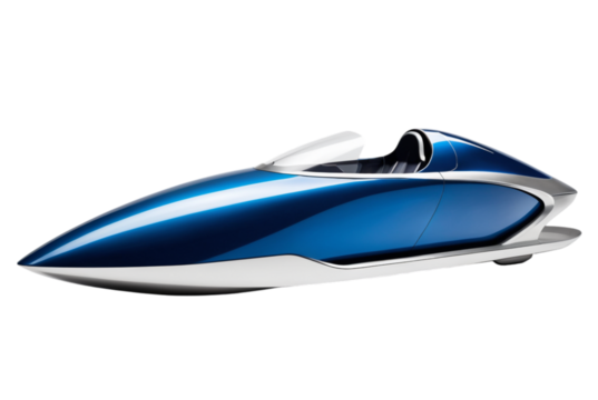 Sleek futuristic bobsled speed technology
