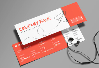 Professional Boarding Pass Template