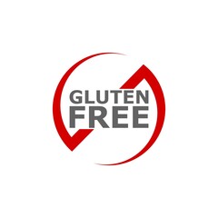 Gluten Free sign icon isolated on white background
