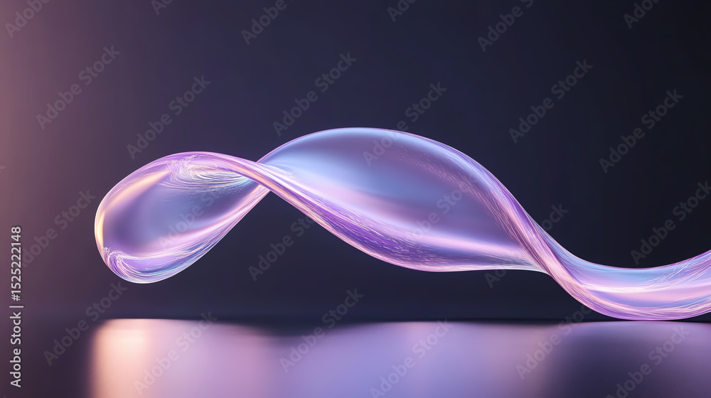 Poster a captivating abstract wave design in soft pastel hues, creating a sense of motion and elegance agai