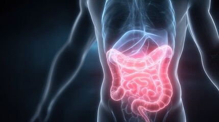 Human Digestive System Anatomy Illustration