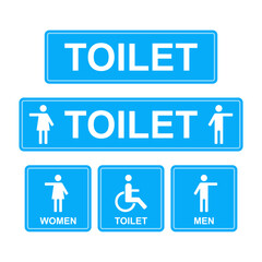 toilet symbol pack, toilet icon pack isolated on transparent background