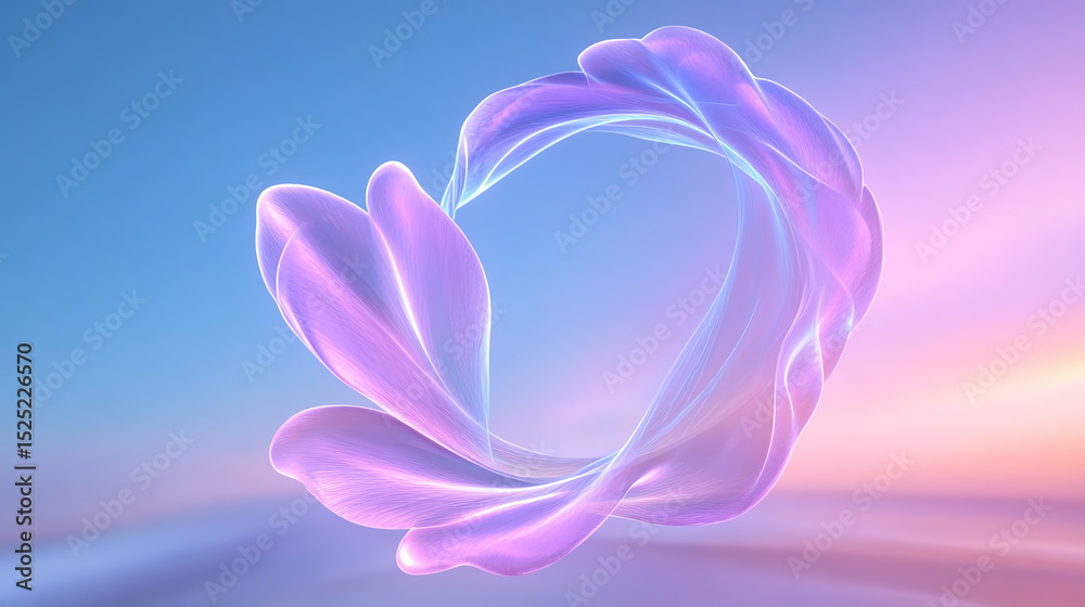 Poster abstract swirls of purple and blue create a dreamy, ethereal atmosphere, perfect for modern design a