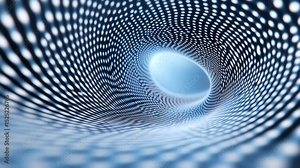 Aufkleber An abstract representation of a digital tunnel, featuring swirling patterns and light effects that create a futuristic feel.