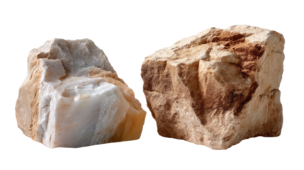 Stone Duo: Two stones, one light and one dark, stand out against the backdrop, a testament to nature's rugged beauty and the enduring strength of geological forms.