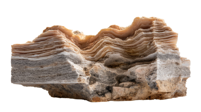 Layers of Earth: a geological cross-section revealing intricate sedimentary layers, showcasing the beauty of Earth's natural formations and the power of erosion over time.