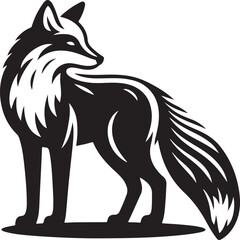fox vector sihouette