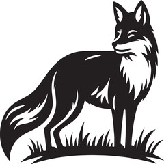 fox vector sihouette