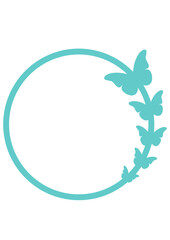 Butterfly Circle Frame