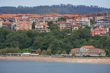 Obraz premium Die baskische Hafenstadt Getxo in Spanien